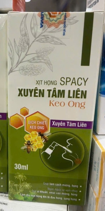 Xịt họng Spacy giúp giảm ho đau rát họng hiệu quả