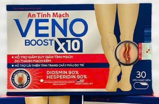 An Tĩnh mạch VenoBoost X10 giúp hỗ trợ giảm suy giãn tĩnh mạch do thành mạch kém 