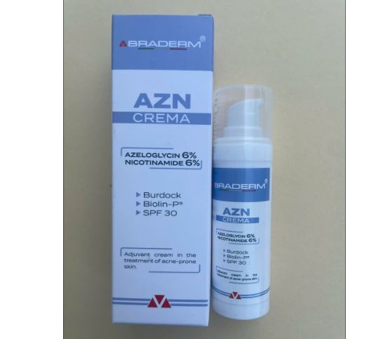 Kem dưỡng da Braderm AZN Crema hỗ trợ điều trị mụn