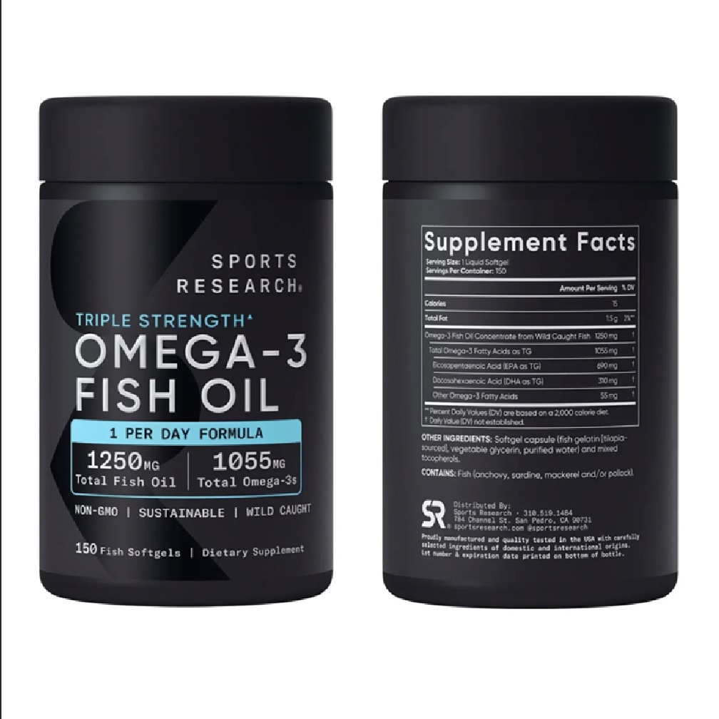 Viên uống dầu cá Omega 3 SR Fish Oil cải thiện trí nhớ