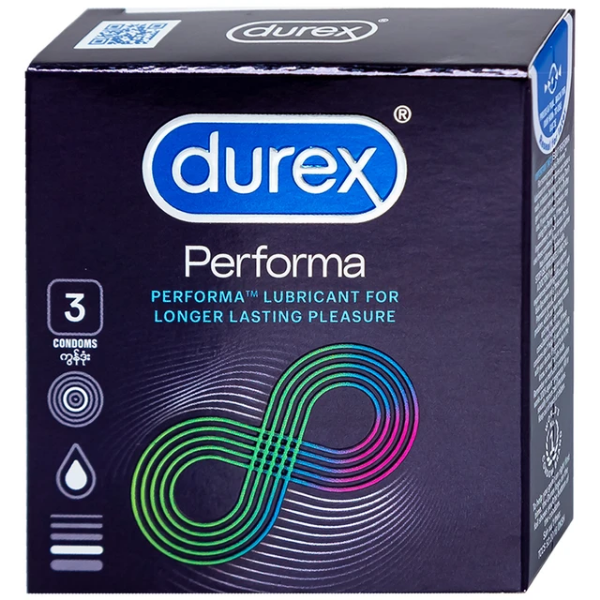 Bao cao su Durex Performa (Hộp 3 cái)