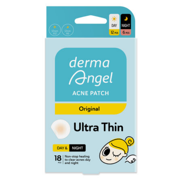 Miếng Dán Mụn Derma Angel Dùng Cho Ngày và Đêm (18 Miếng)