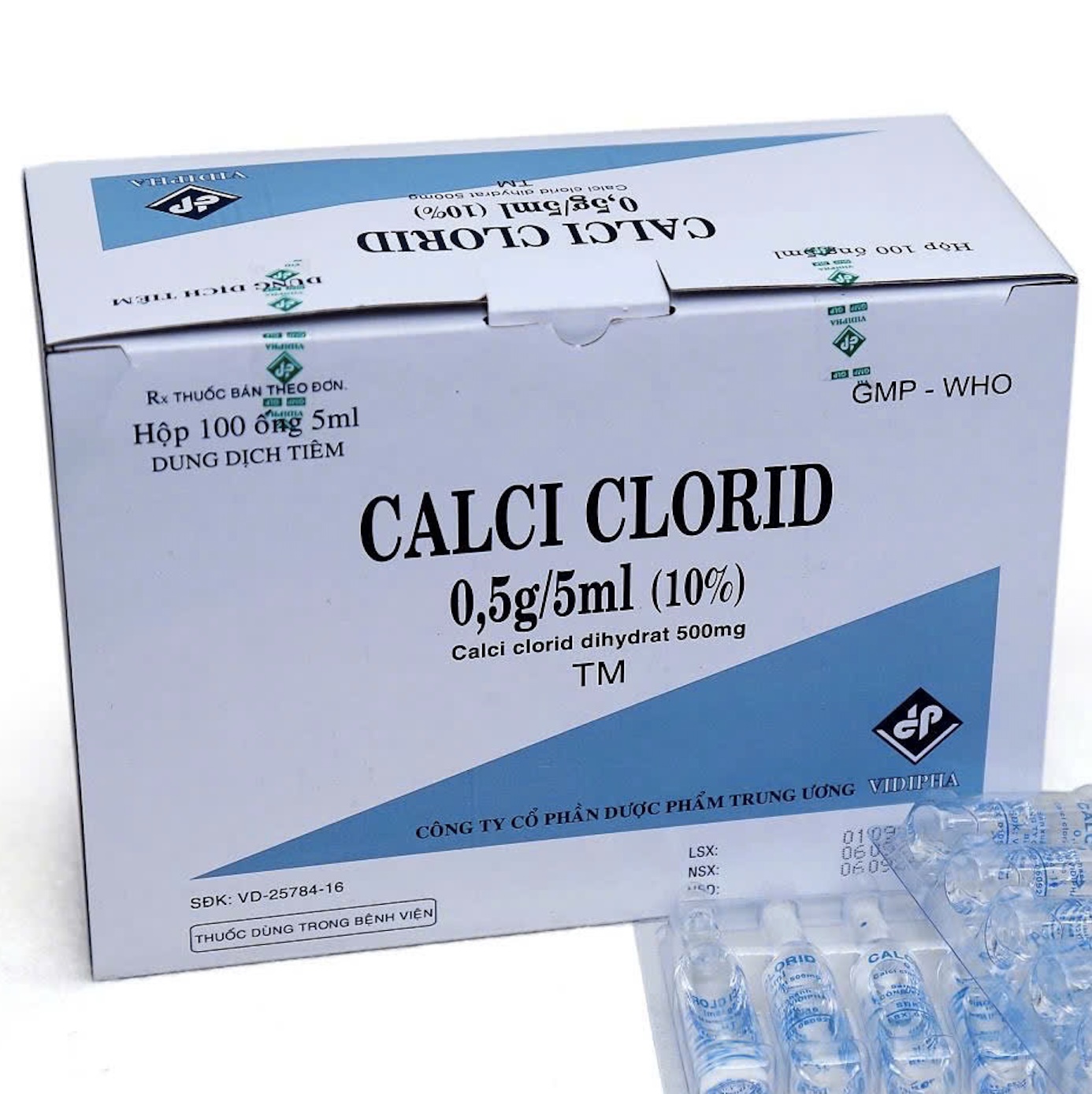 Calci clorid dung dịch tiêm tĩnh mạch