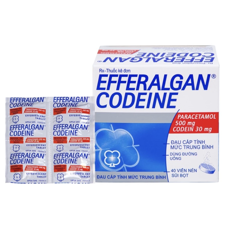 Viên sủi Efferalgan Codeine giảm đau cấp tính mức độ trung bình