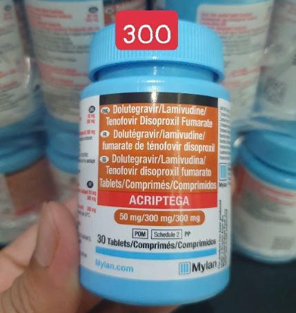 Thuốc Acriptega 50mg/300mg/300mg Mylan điều trị nhiễm virus gây suy giảm miễn dịch ở người HIV-1 (30 viên)