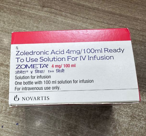 Dung dịch truyền Zometa 4mg (Zometa Solution for Infusion 4mg) tăng calci huyết do ung thư