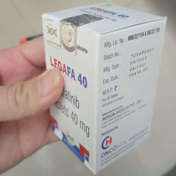 Thuốc LegaFa 40 điều trị một số loại ung thư phổi